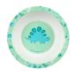 Preview: Grüne Kinderschüssel Safta Dino mit fröhlichem Dinosaurier-Motiv in der Mitte