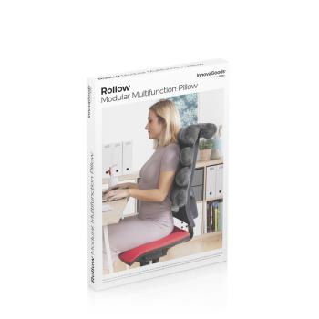 Verpackung des Rollow InnovaGoods Multifunktions-Kopfkissens mit Produktabbildung