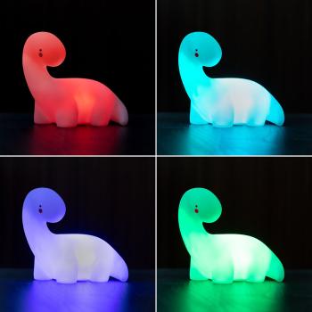 LED-Dinosaurierlampe Lightosaurus InnovaGoods in vier Farben – rot, blau, türkis und grün – RGB-Lichtsequenz
