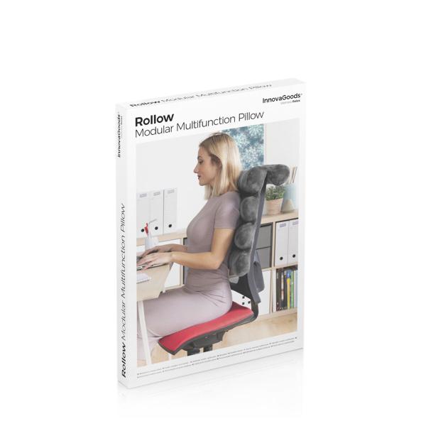 Verpackung des Rollow InnovaGoods Multifunktions-Kopfkissens mit Produktabbildung