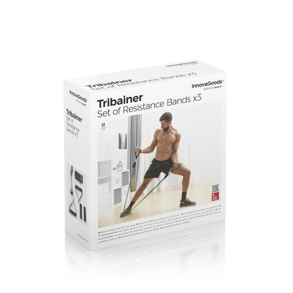 Stretchbänder Set mit Verpackung und Zubehör Innovagoods Tribainer