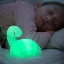 Leuchtende LED-Dinosaurierlampe Lightosaurus InnovaGoods in Grün – beruhigendes Nachtlicht neben schlafendem Kind